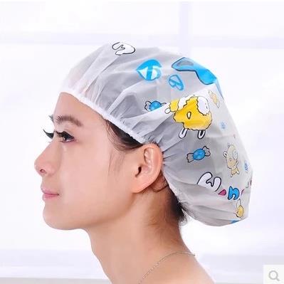 【天天特价】5只装韩国卡通浴帽成人浴帽 防水加厚女士沐浴洗澡帽