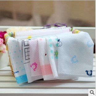 韩国纱布婴儿用品母婴用品批发 纱布手帕吸奶巾 纱布汗巾口水巾