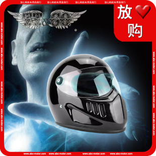 顶级日本汤普森THOMPSON玻璃钢超轻 复古摩托车头盔 骑士头盔全盔