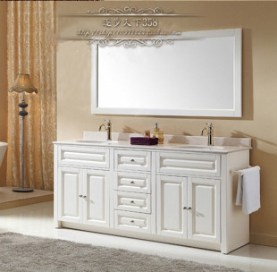 简约现代橡木浴室柜组合洗漱台洗手台欧式洗面盆镜柜落地卫浴柜