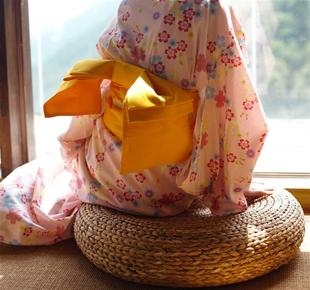 日本和服浴衣配件 高级定型蝴蝶结腰封 腰带 现货
