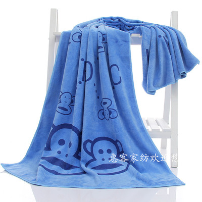 超细纤维 加厚大浴巾 非纯棉 成人浴巾 盖毯 可爱卡通 儿童浴巾