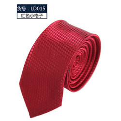 2015新款箭头窄型领带 韩版条纹格子领带商务休闲领带