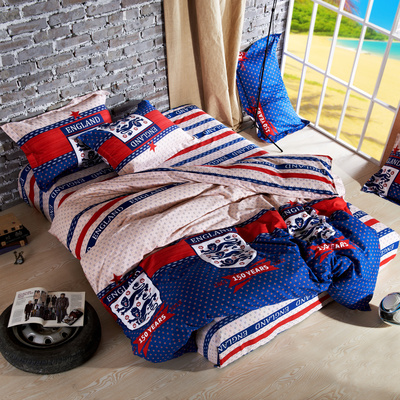 世界杯系列 全棉床上四件套特价 床单被套床品全棉四件套