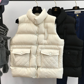 2015冬季韩版正品时尚纯色百搭面包服 保暖加厚优质羽绒棉服马甲