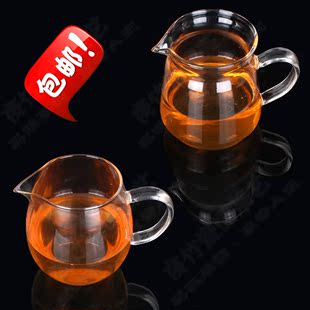 茶具单品加厚玻璃公道杯 雅冠耐热玻璃公杯茶海 茶道必备分茶器