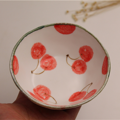 景德镇创意个性日韩纯手工手绘高温陶瓷圆碗餐具套装新品特价包邮