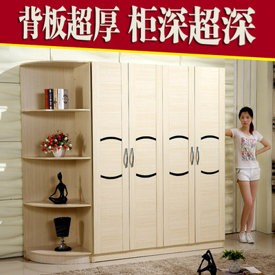 现代定制衣柜整体简易木质板式衣柜推拉门卧室大衣橱整体组合家具