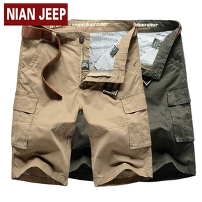 新品上市NIAN JEEP工装短裤 纯棉男士多口袋休闲裤 五分宽松短裤