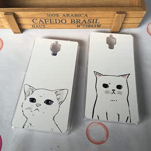 猫咪iphone6plus个性手机壳三星S6EDGE套小米4红米NOTE保护壳情侣