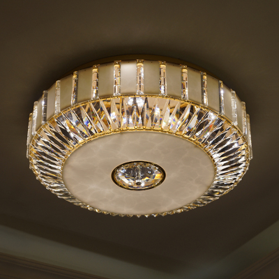 新款开元王子云石LED不锈钢吸顶灯 欧式客厅卧室餐厅水晶吸顶灯