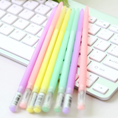日韩文具小清新糖果色筷子中性笔创意糖果色可爱水笔