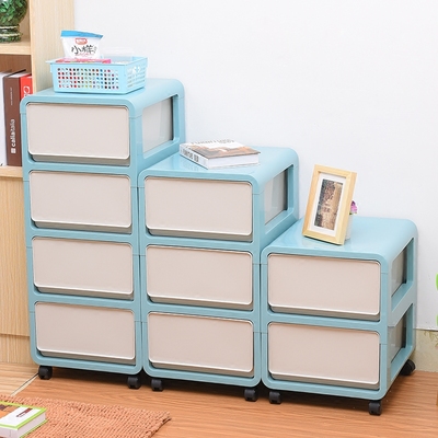 日本进口塑料收纳柜 抽屉式整理柜 儿童玩具衣服储物柜宝宝衣柜子
