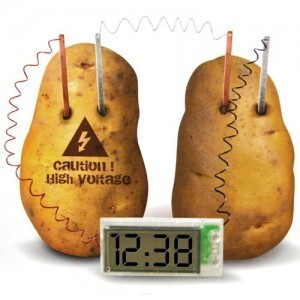 创意环保供电diy科技小制作科学实验器材果蔬水果发电闹钟土豆钟