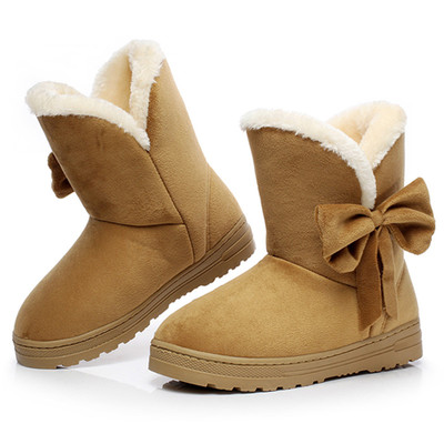 2015学生中筒加厚雪地靴保暖韩版冬季防滑棉鞋新款雪地棉大码女靴