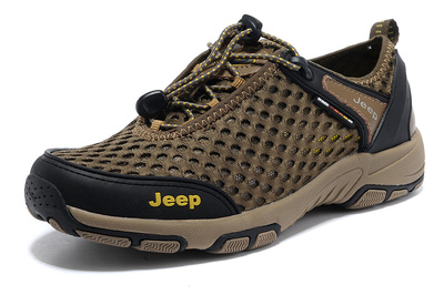 新款JEEP吉普男鞋网面鞋夏季休闲网鞋透气户外登山运动鞋网面鞋子