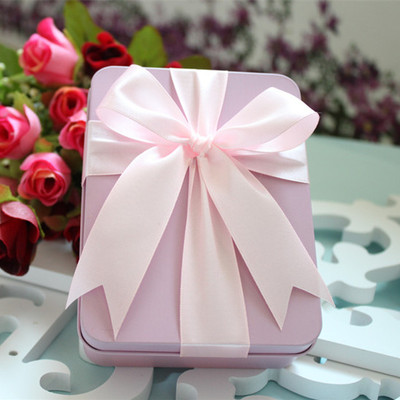 创意长方形马口铁喜糖盒喜蛋盒烟盒满月红蛋礼盒诞生礼成品糖果盒