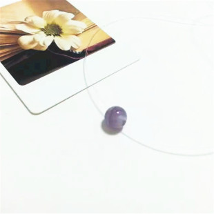 「暗香．」天然紫水晶隐形项链 简约小众 原创文艺新年开运礼物