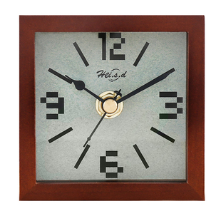 客厅床头创意座钟 欧式木质时尚台钟 个性坐钟 静音复古钟表
