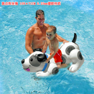 正品 INTEX57521 斑点狗座骑 充气动物坐骑水上戏水玩具 儿童玩具