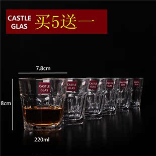 包邮德国创意九角设计水晶洋酒杯水杯玻璃酒杯子烈酒杯威士忌杯