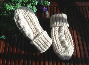 出口英国George 冬季幼儿小童 毛线编织不分指 针织保暖手套1-3岁