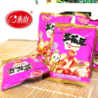 泰山零食坚果烤牛肉兰花豆蚕豆500g小包装五香蟹黄超甘源5件包邮