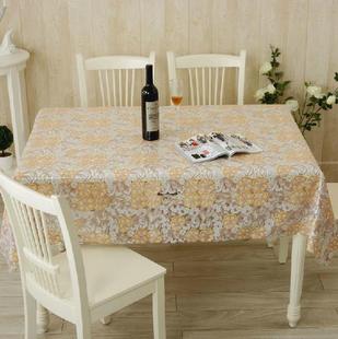 伊富春PVC桌布防水防油耐高温餐桌布欧式台布长方形免洗防烫