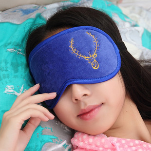 全棉睡眠眼罩 遮光透气安神 舒适缓解疲劳 美容护肤送耳塞 包邮