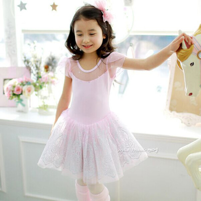 韩国正品代购儿童舞蹈练功服装少儿跳舞裙子女孩芭蕾裙蓬蓬纱裙14