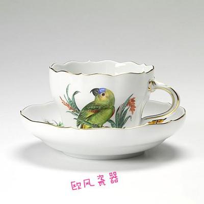 Meissen Vintage Exotic Bird 德国梅森小鸟系列咖啡杯碟