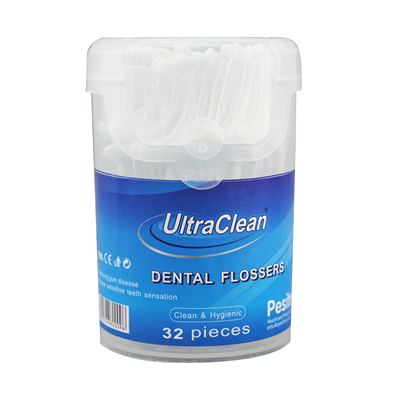 pesitro32支罐装牙线棒并送旅行护套 牙线棒清洁牙齿细线