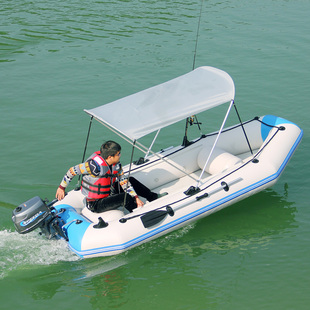 亚岛二冲程6.0马力+海星3米3 夹网船 船 皮划艇 橡皮艇 充气船