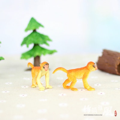 新品动物摆件模型金丝猴 盆景摆件摄影道具幼教幼儿玩具外贸正品