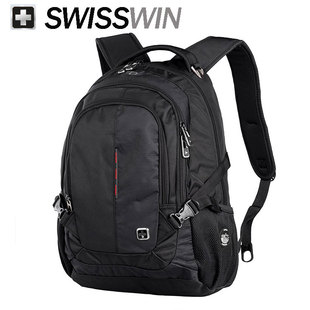 swisswin瑞士军刀背包潮男女简约商务电脑双肩包旅行包书包SW9333