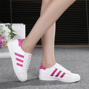 韩版夏小白鞋女系带学院风透气平底单鞋休闲运动鞋学生板鞋舒适潮