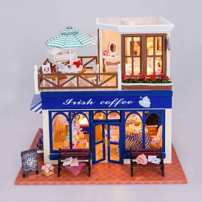 包邮爱尔兰咖啡之旅创意手工diy拼装模型小屋生日圣诞节女生礼物