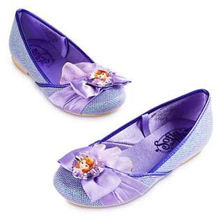 现货美国代购Disney Sofia迪斯尼索菲亚公主儿童礼服拖鞋正品新款