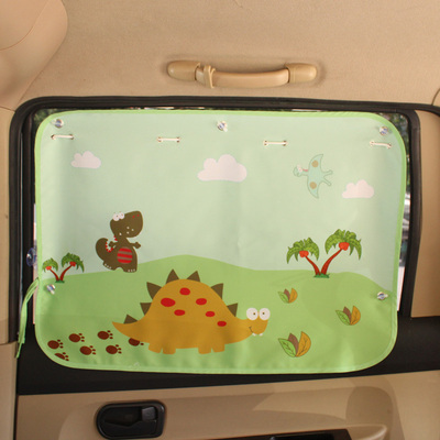 【升级版】韩国可爱卡通车窗帘 防晒 防紫外线 汽车儿童遮光窗帘