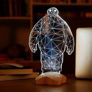 三维立体创意led小夜灯生日礼物3D台灯宜家卧室客厅台灯床头灯