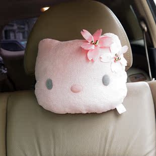 【汽车用品】正版Hello Kitty 樱花系列记忆棉头枕 颈枕 单个装