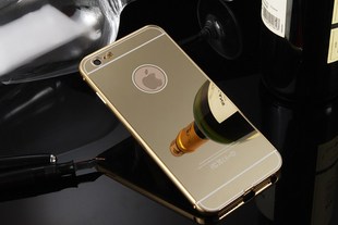 苹果6新款金属边框iphone6plus光滑镜面后盖彩色保护壳手机套防摔