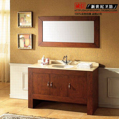 中式实木仿古浴室柜 卫浴柜洗面柜洗手柜洗手台地柜 工厂直销特价