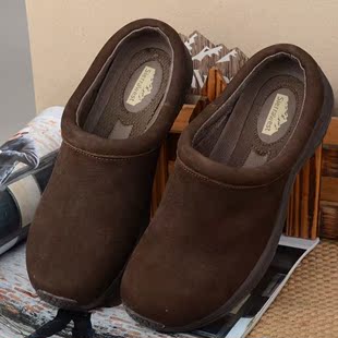 28包邮美国SIERRAWEST浅口单鞋低帮休闲懒人鞋真皮平跟男女单鞋