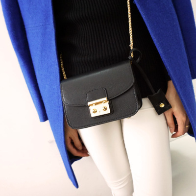 2015新款欧美时尚锁扣小方包链条小包斜挎包迷你包包女包