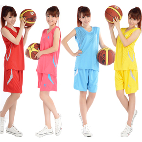 女款篮球服套装 透气比赛服女生球衣 定制印字印号