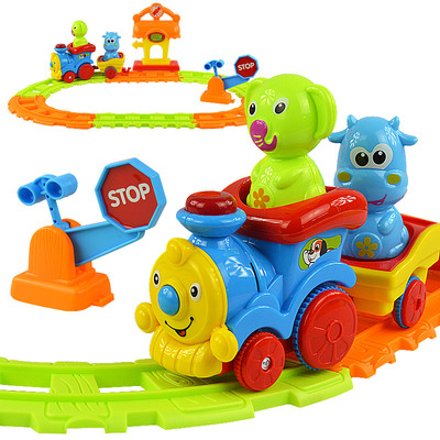 英国高盛叮叮小火车电动益智拼插玩具套装儿童轨道车玩具车1-3岁