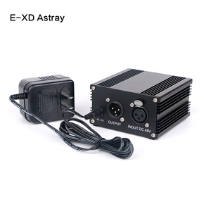 E-XD 幻象电源大振膜吊麦供电适配器红，黑，白，话筒48V供电源
