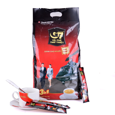 越南咖啡越南G7中原g7三合一速溶咖啡粉1600g100条特浓香