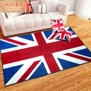 地毯客厅卧室床边茶几地毯欧式古典英伦英国国旗米字旗地毯地垫